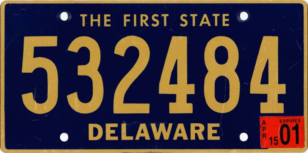 delaware license plate lookup